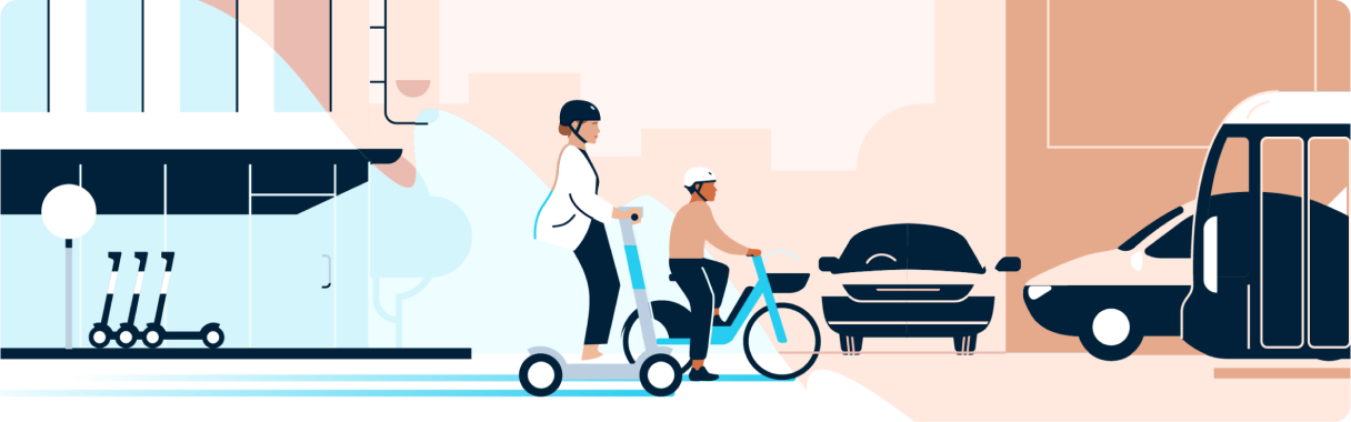 scooter-ebikes-cars-city
